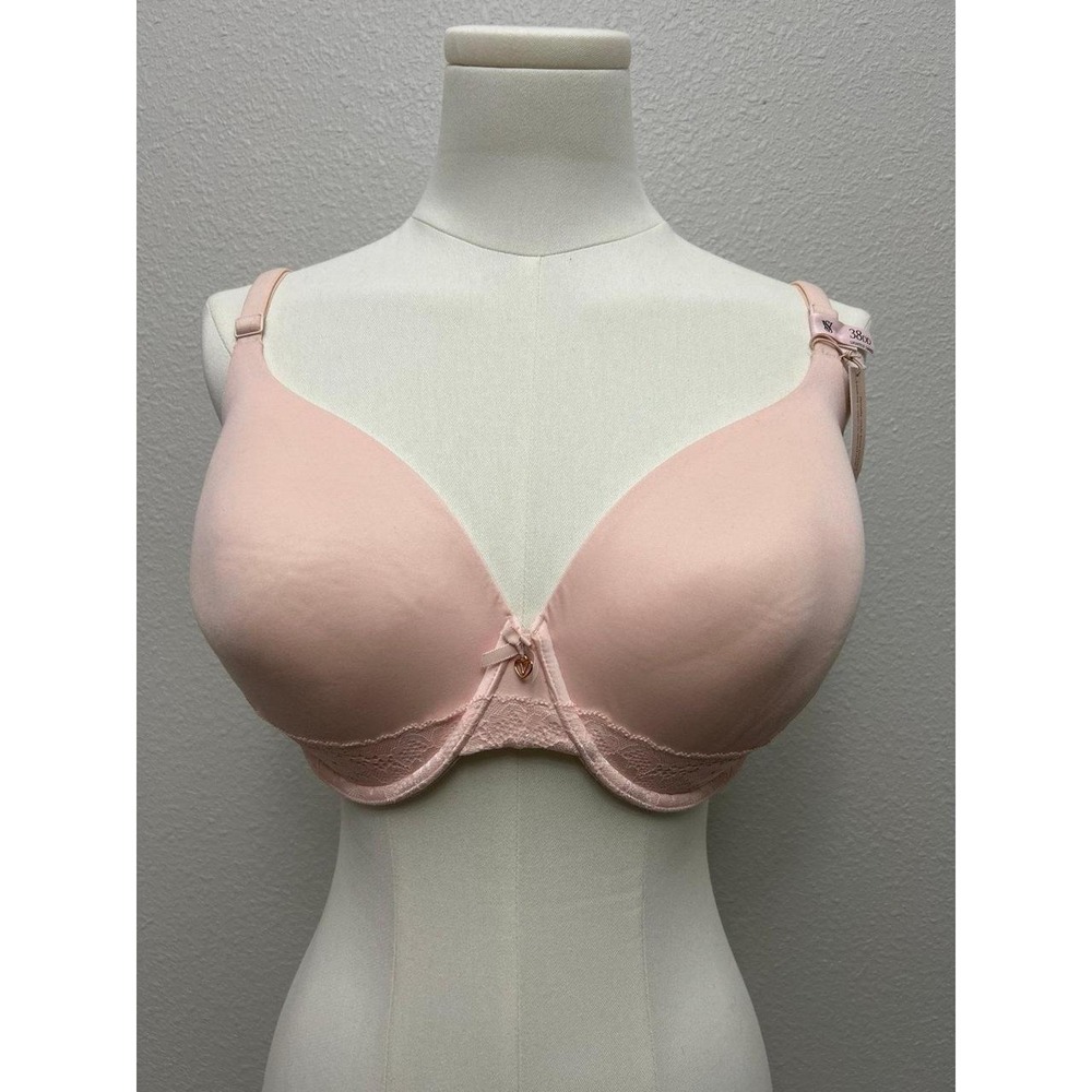 NWT Victoria's Secret Body By Victoria Lined Perfect Coverage Bra Light Pink 38D